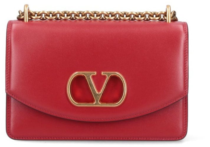 Valentino Garavani "Vain" Shoulder Bag – Red Rood