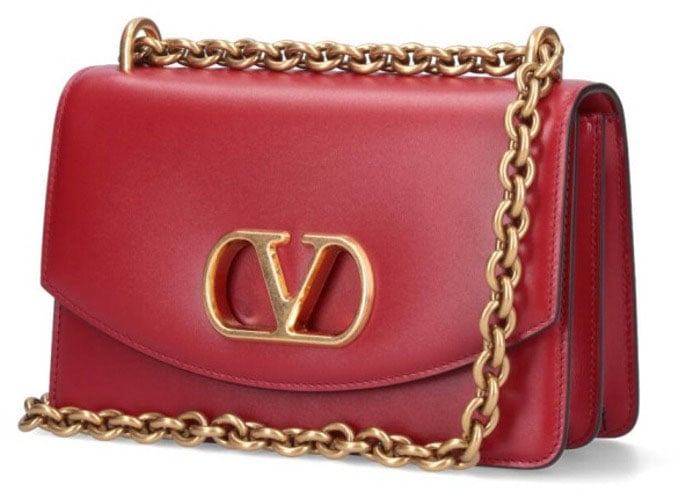 Valentino Garavani "Vain" Shoulder Bag – Red Rood