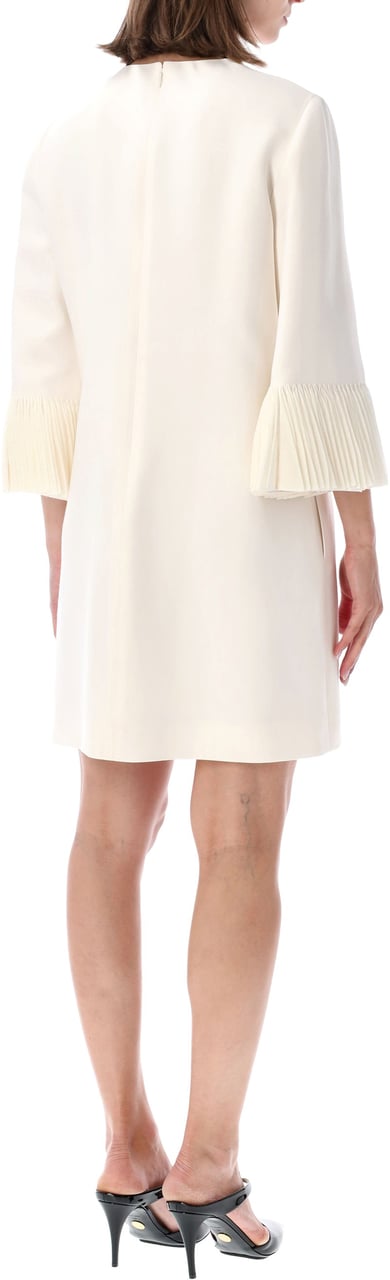 Valentino Garavani Embroidered Mini Dress Bianco Wit