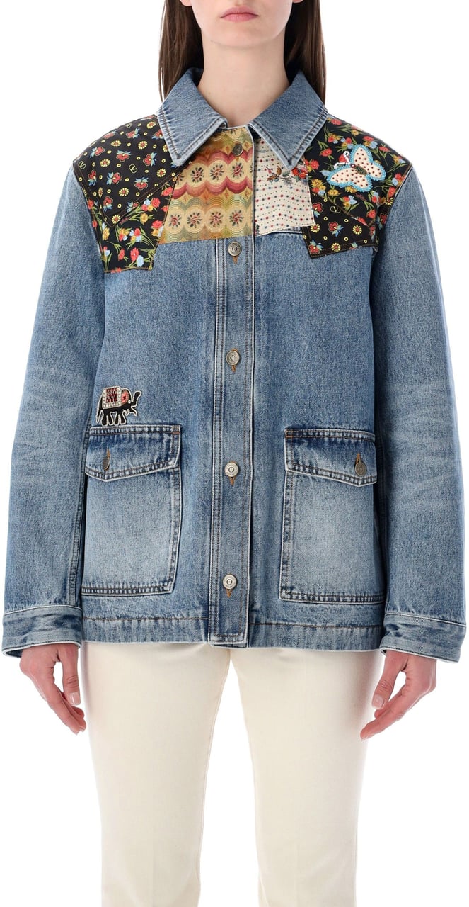 Valentino Garavani Denim Jacket Blue Blauw