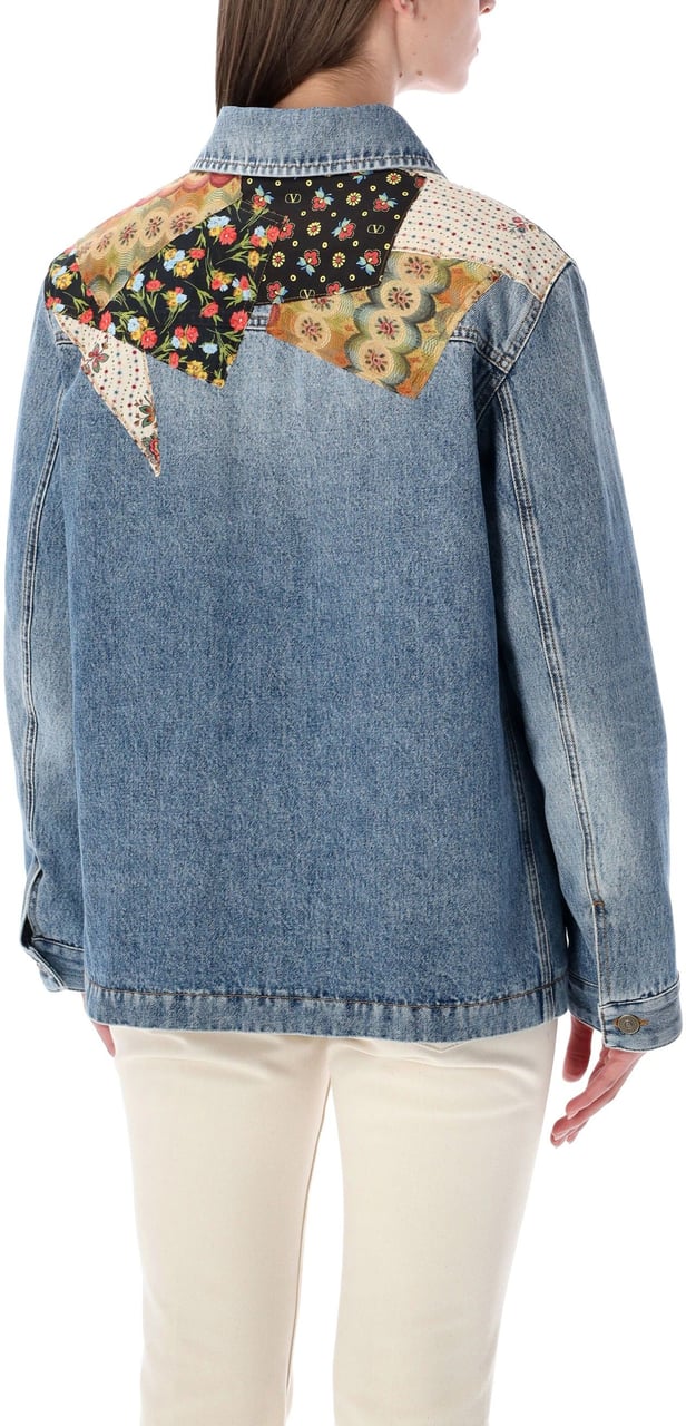 Valentino Garavani Denim Jacket Blue Blauw