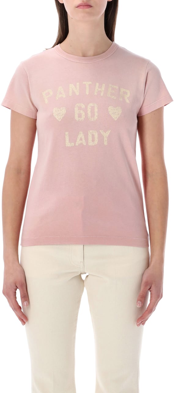 Valentino Garavani Tshirt Chez Valentino Neutral Rose Roze