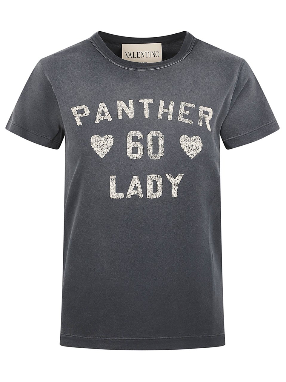 Valentino Garavani Vintage Graphic Black T-Shirt Grijs