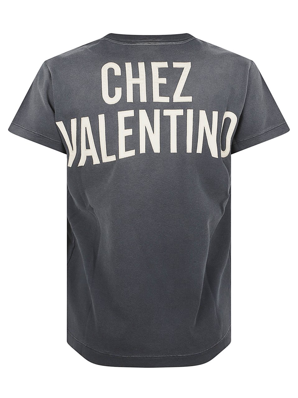 Valentino Garavani Vintage Graphic Black T-Shirt Grijs