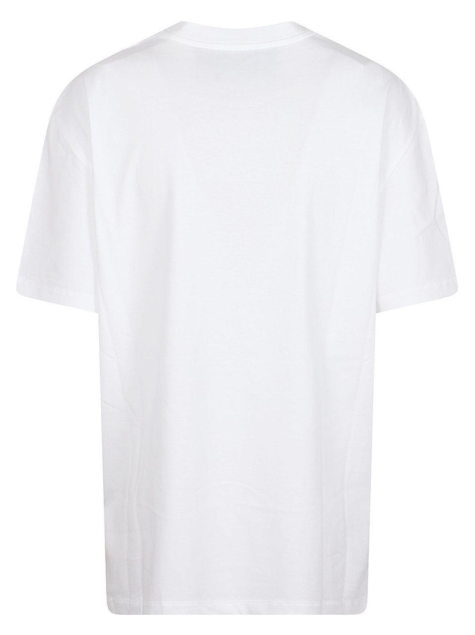 Valentino Garavani White Short-Sleeve T-Shirt with Metallic Emblem Wit