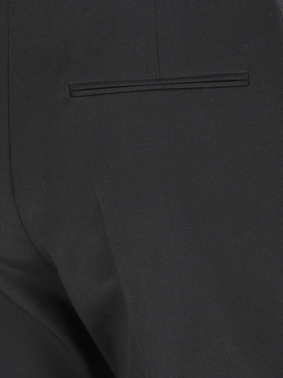 Valentino Garavani Tailored Slim Fit Wool Trousers with Pressed Creases Zwart