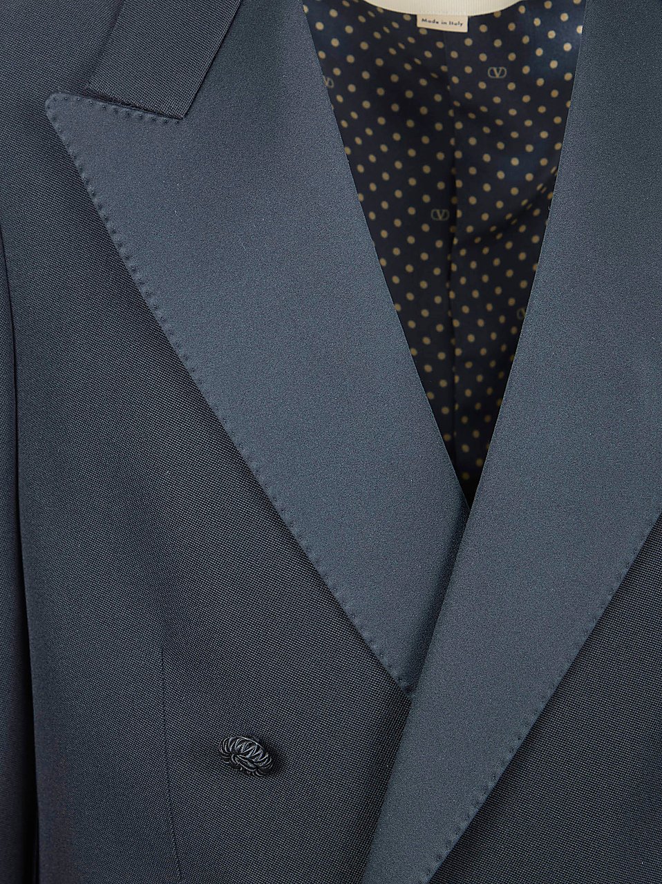 Valentino Garavani Double-Breasted Tailored Jacket Grijs