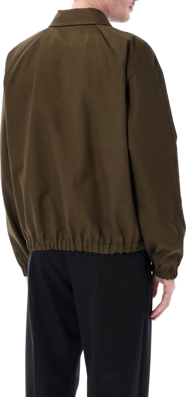 Valentino Garavani Giubbino | Vgold | Cotton Gabardine Militare Groen