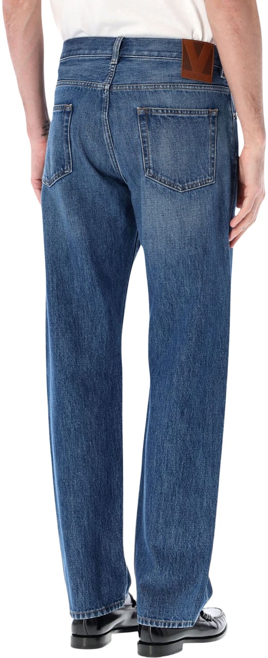 Valentino Garavani Denim 5 Tasche | Denim | Denim Lav Blu M Medium Blue Denim Blauw