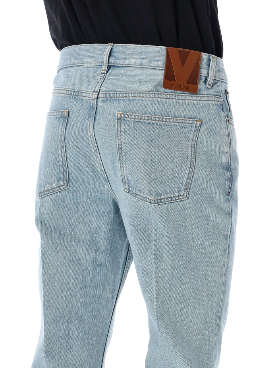 Valentino Garavani Denim 5 Tasche | Denim | Denim Lav Blu C Light Blue Denim Blauw