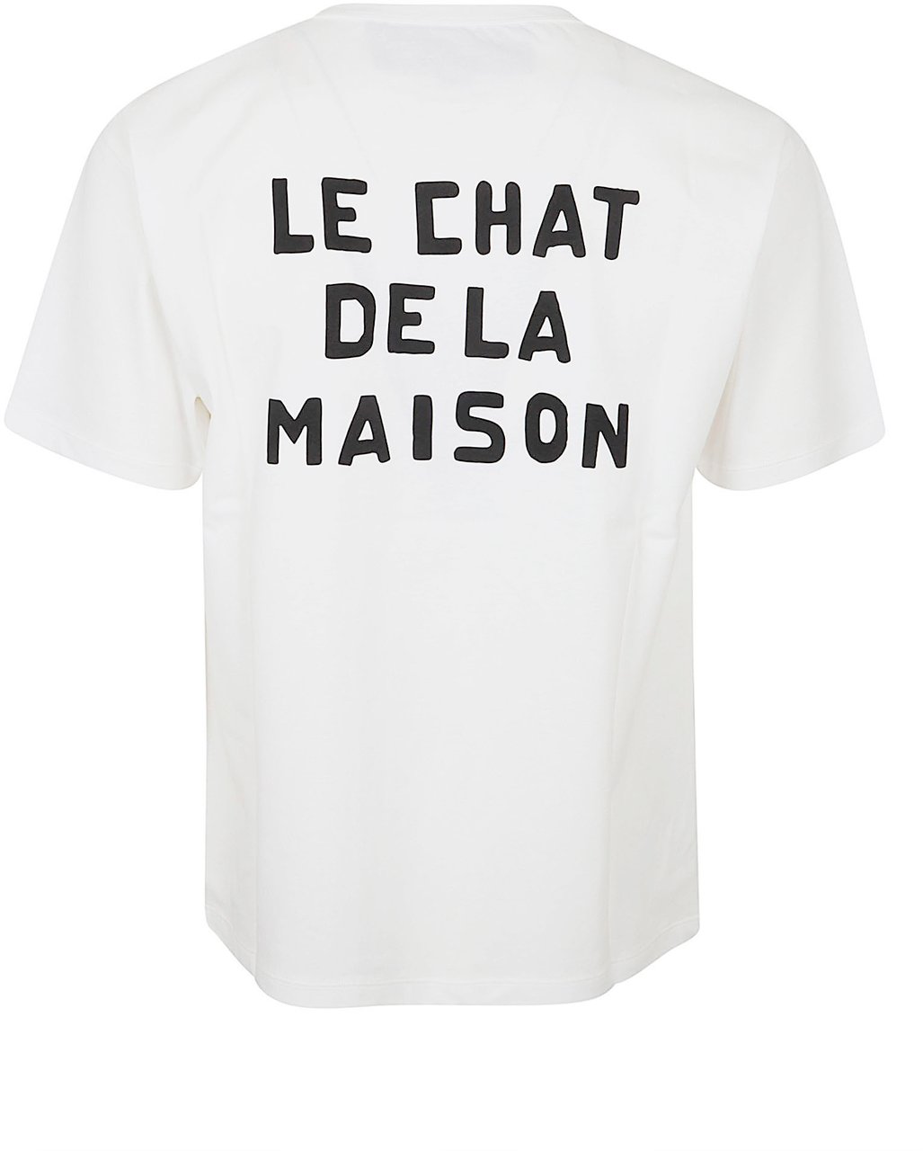 Valentino Garavani VALENTINO GARAVANI T-SHIRT LE CHAT DE LA MAISON COTTON JERSEY Wit