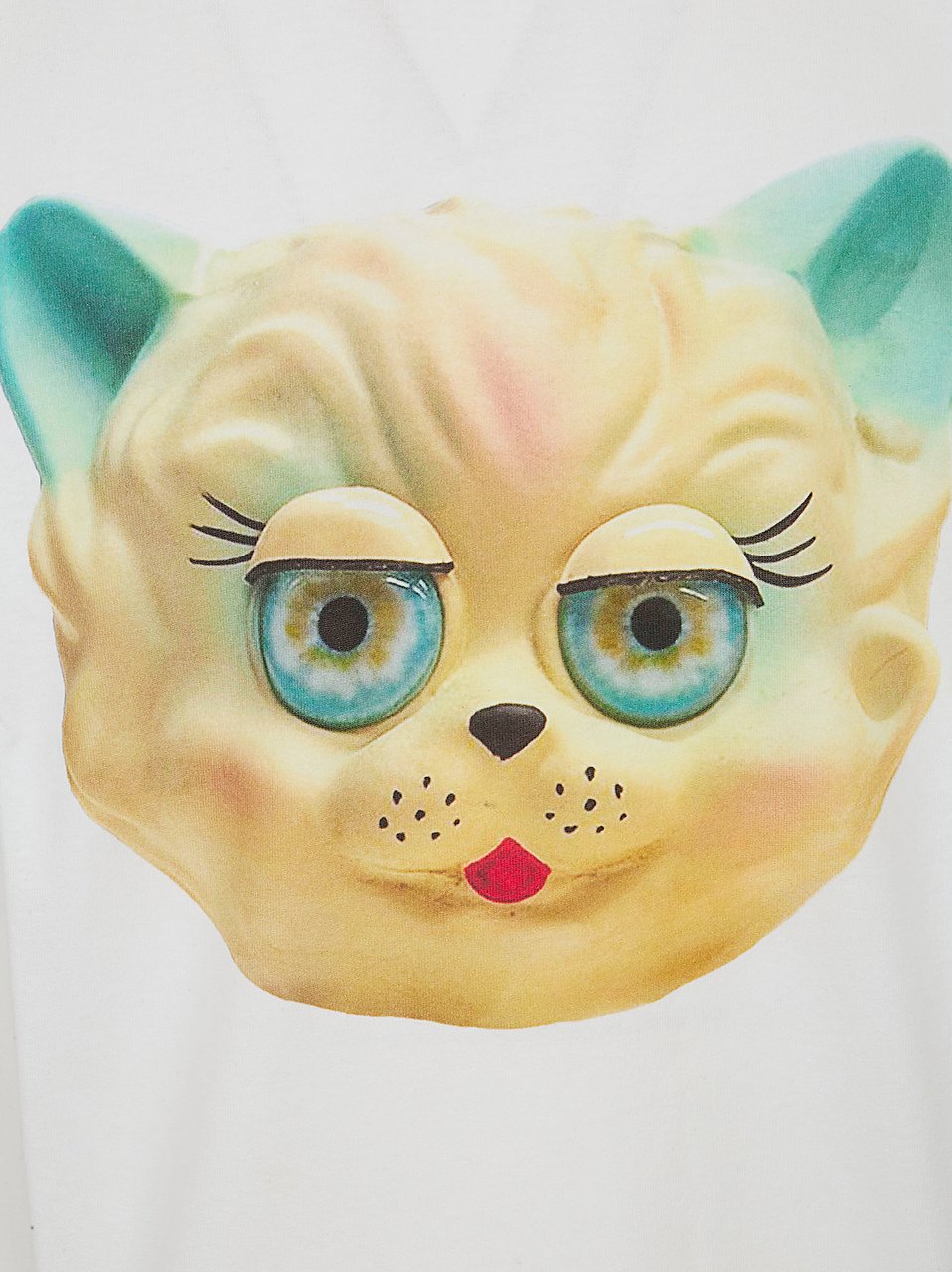 Valentino Garavani VALENTINO GARAVANI T-SHIRT LE CHAT DE LA MAISON COTTON JERSEY Wit