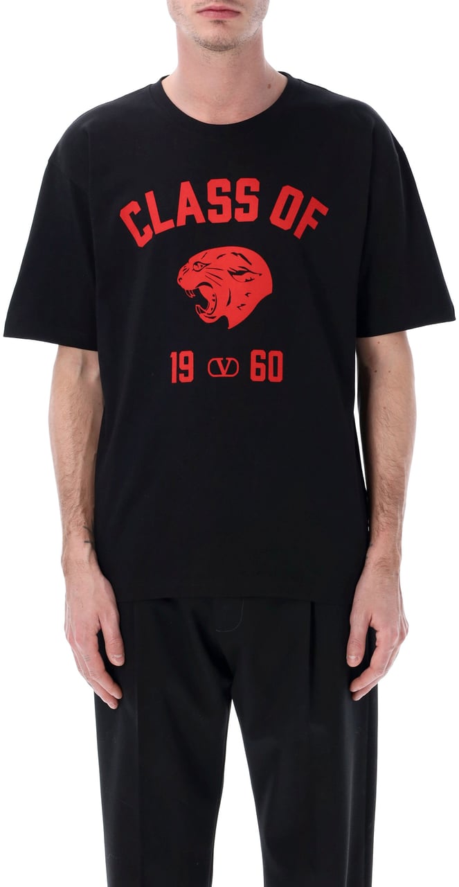 Valentino Garavani T-Shirt Jersey,Loose,Pr. Class Off 1960 Nero Zwart