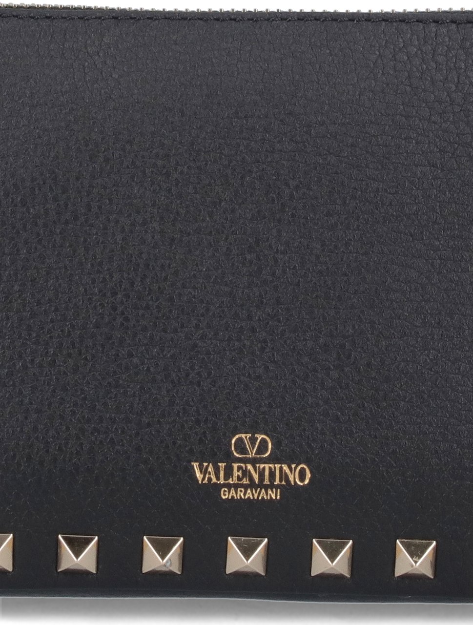 Valentino Garavani Black Rockstud Small Textured Leather Bag Zwart