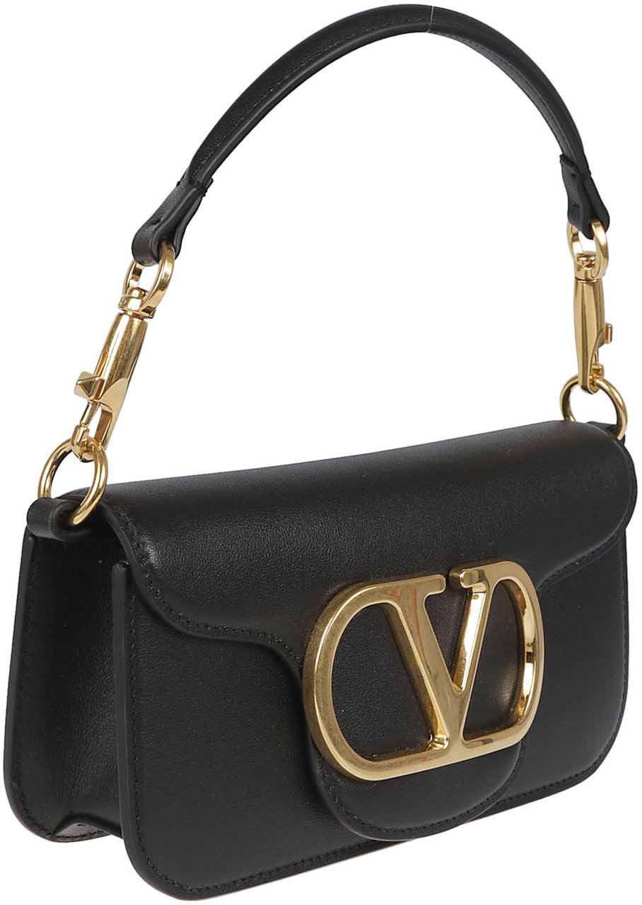 Valentino Garavani Rectangular Calf Leather Bag Zwart
