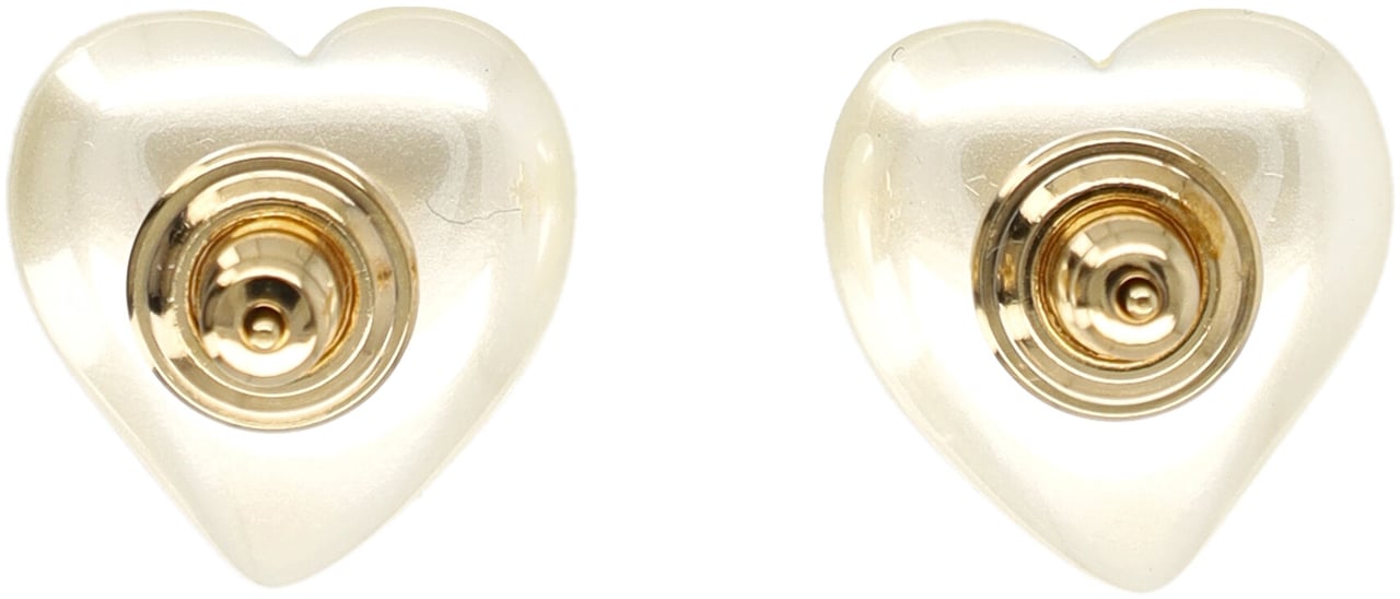 Valentino Garavani Earring Vring Cuore Gold Perla Wit