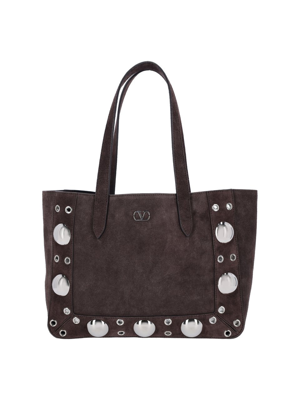 Valentino Garavani Structured Brown Handbag with Subtle Detailing Bruin