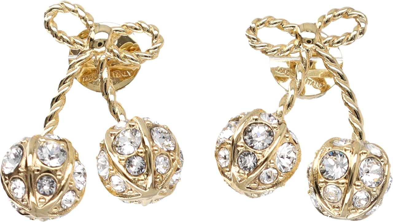 Valentino Garavani Earring Cherry Goldcrystal Goud