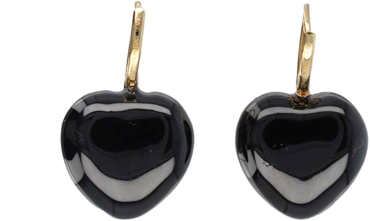 Valentino Garavani Earring Coeur Goldblack Zwart