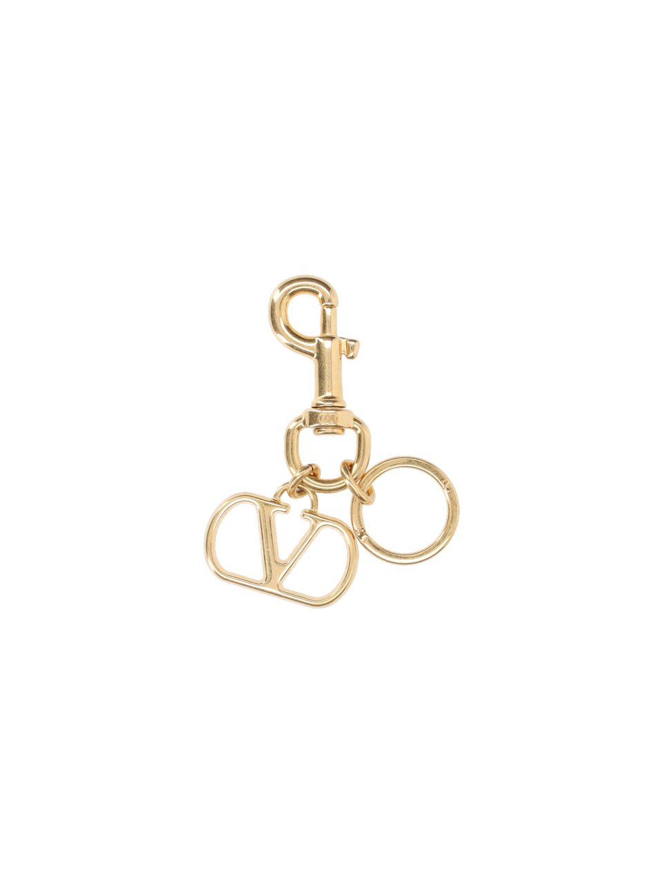 Valentino Garavani VLogo Signature Keychain with Lobster Clasp Goud