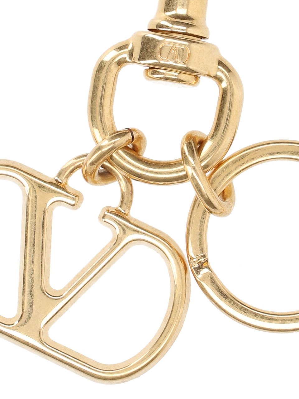 Valentino Garavani VLogo Signature Keychain with Lobster Clasp Goud
