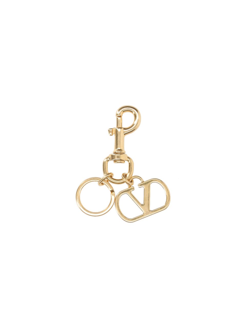 Valentino Garavani VLogo Signature Keychain with Lobster Clasp Goud