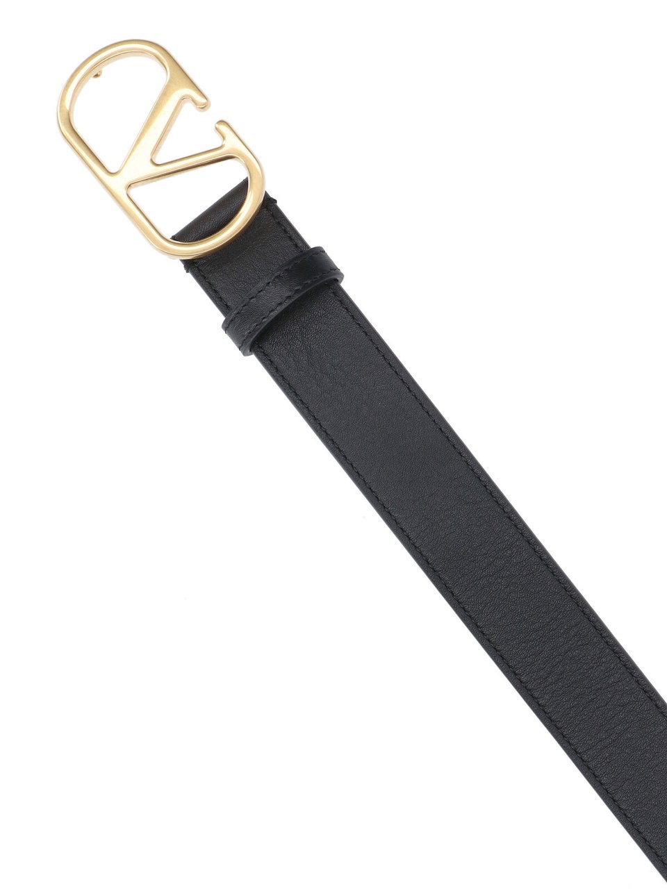 Valentino Garavani 'Vlogo Signature' Belt – Black Zwart