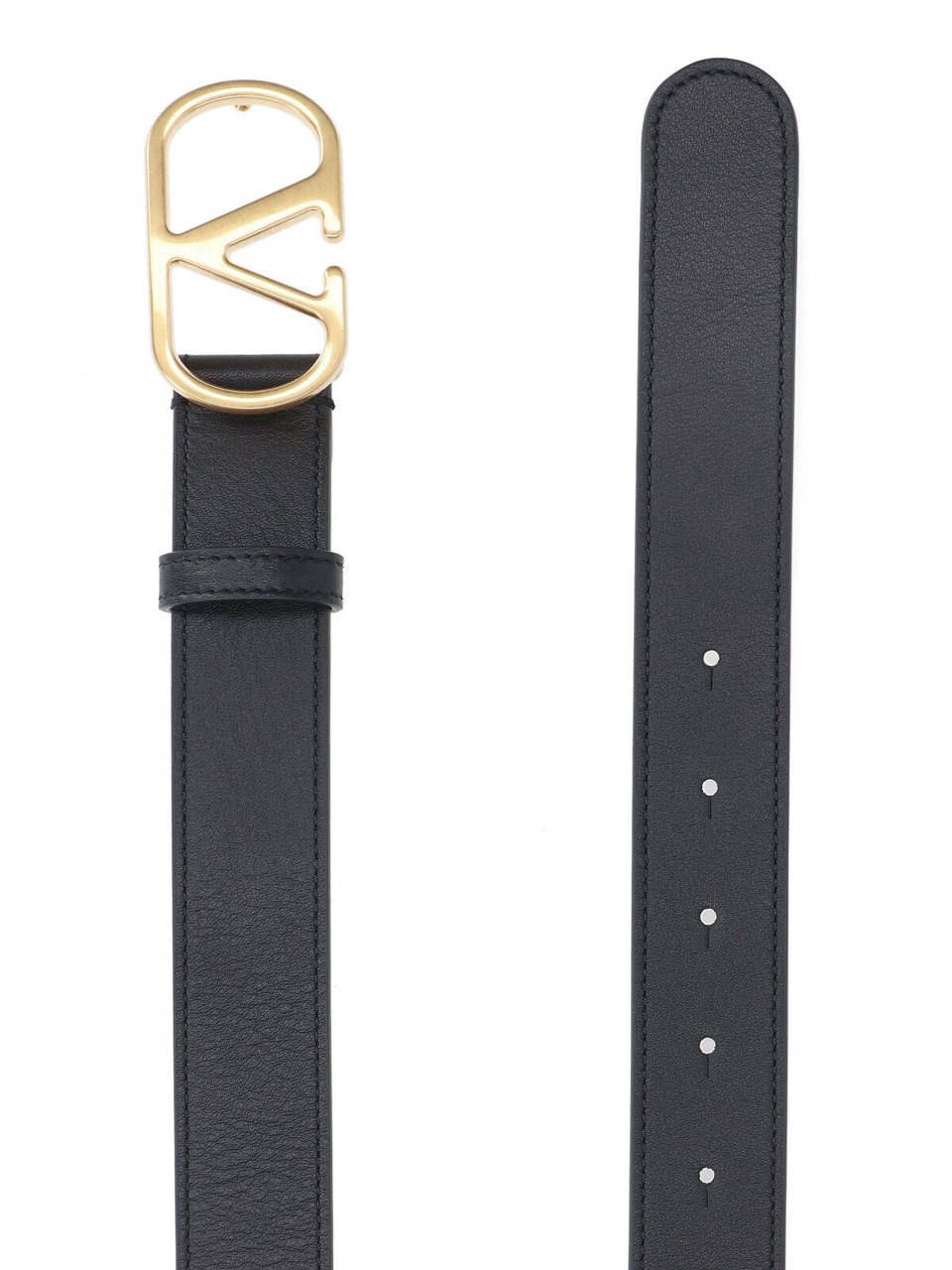 Valentino Garavani 'Vlogo Signature' Belt – Black Zwart