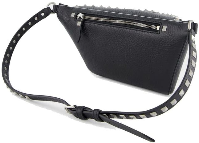Valentino Garavani Valentino Garavani Black Calfskin Belt Bag Zwart