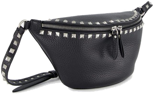 Valentino Garavani Valentino Garavani Black Calfskin Belt Bag Zwart