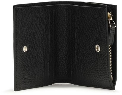Valentino Garavani Valentino Garavani Black Lamb Ovis Aries Aries Wallet Zwart