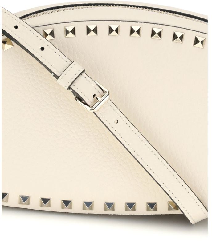 Valentino Garavani Valentino Garavani Beige Calf Leather Bos Taurus Shoulder Bag Beige
