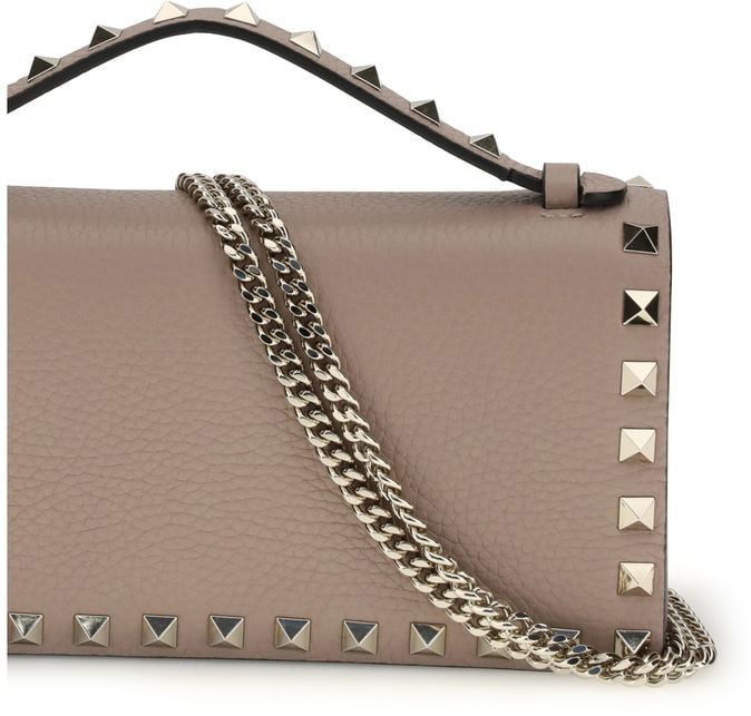 Valentino Garavani Valentino Garavani Beige Calf Leather Bos Taurus Wallet Beige