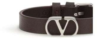 Valentino Garavani Purple Calf Leather Bos Taurus Bracelet Divers