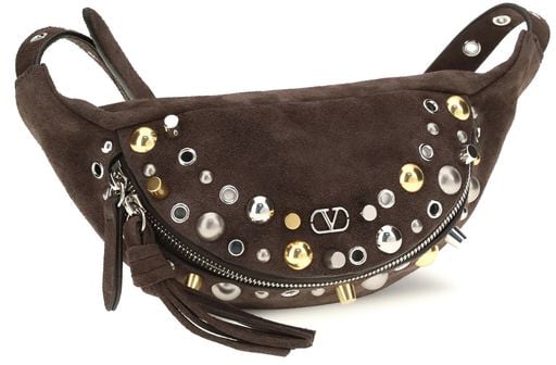 Valentino Garavani Valentino Garavani Brown Calf Leather Bos Taurus Shoulder Bag Bruin