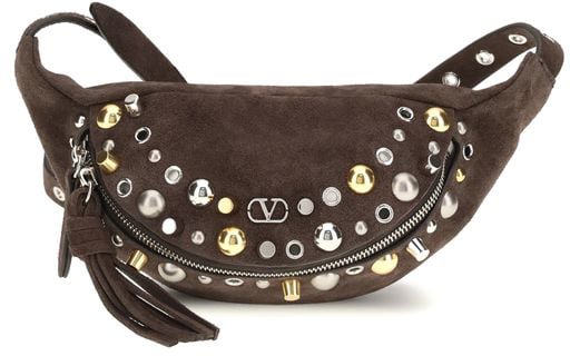 Valentino Garavani Valentino Garavani Brown Calf Leather Bos Taurus Shoulder Bag Bruin