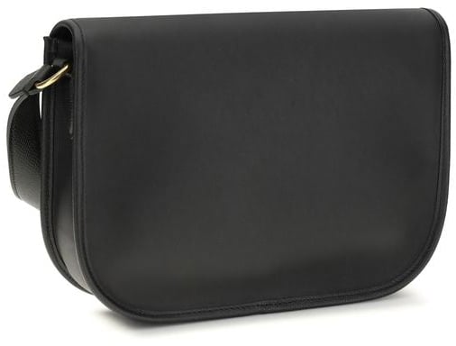 Valentino Garavani Valentino Garavani Black Calf Leather Bos Taurus Shoulder Bag Zwart