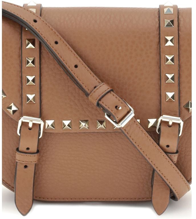 Valentino Garavani Valentino Garavani Beige Calf Leather Bos Taurus Shoulder Bag Beige