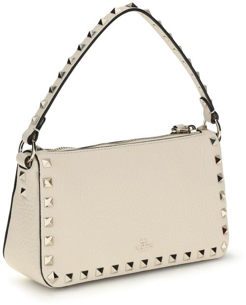 Valentino Garavani Valentino Garavani Beige Calf Leather Bos Taurus Shoulder Bag Beige