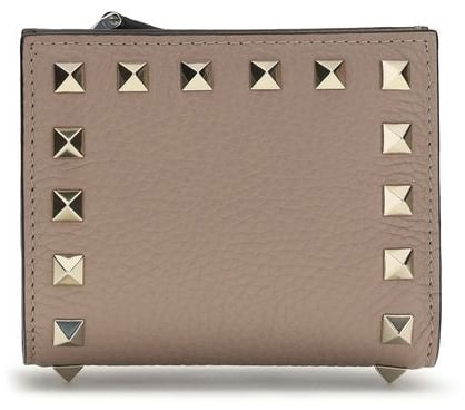 Valentino Garavani Valentino Garavani Gray Lamb Ovis Aries Aries Wallet Grijs