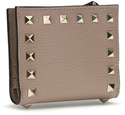 Valentino Garavani Valentino Garavani Gray Lamb Ovis Aries Aries Wallet Grijs