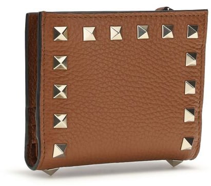 Valentino Garavani Valentino Garavani Brown Lamb Ovis Aries Aries Wallet Bruin
