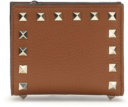 Valentino Garavani Valentino Garavani Brown Lamb Ovis Aries Aries Wallet Bruin