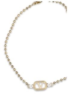 Valentino Garavani Gold Brass Bracelet Goud