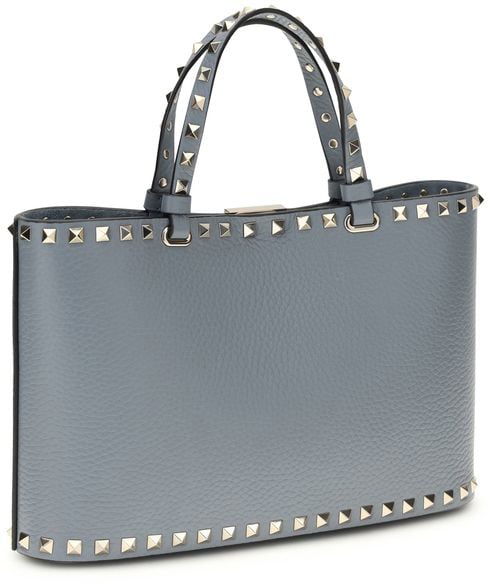 Valentino Garavani Valentino Garavani Blue Calf Leather Bos Taurus Shoulder Bag Blauw