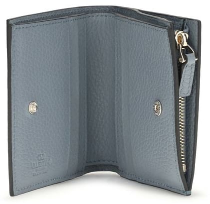 Valentino Garavani Valentino Garavani Blue Lamb Ovis Aries Aries Wallet Blauw