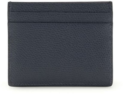 Valentino Garavani Valentino Garavani Blue Calf Leather Bos Taurus Wallet Blauw