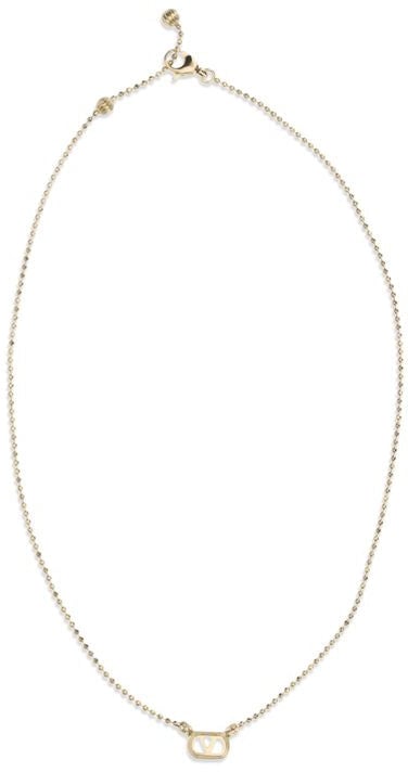Valentino Garavani Valentino Garavani Gold Brass Necklace Goud