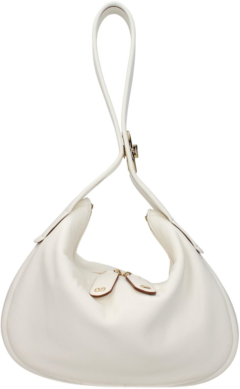 Valentino Garavani Valentino Garavani Beige Leather Handbag Wit