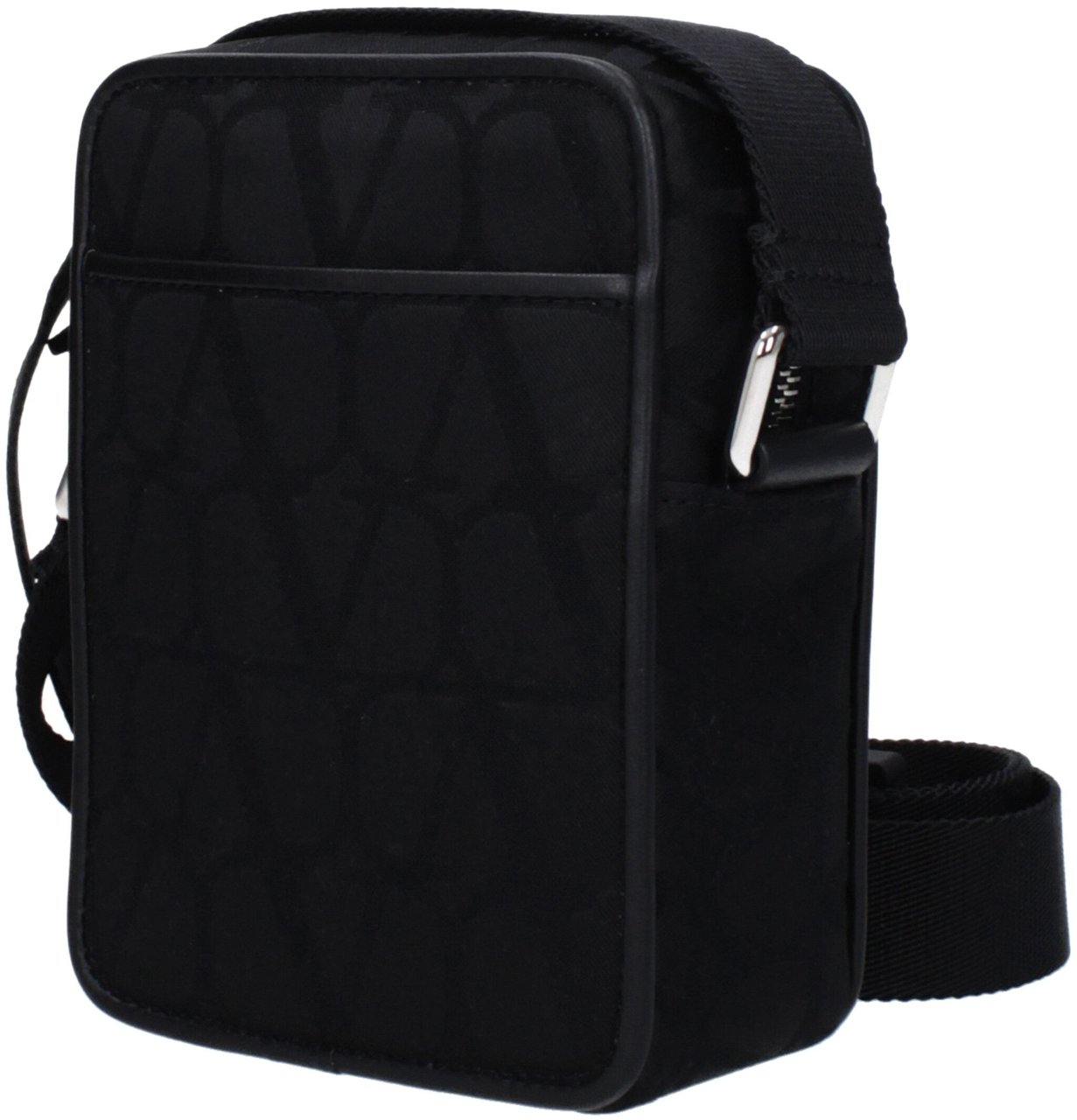 Valentino Garavani Valentino Garavani Black Fabric Crossbody Bag Zwart